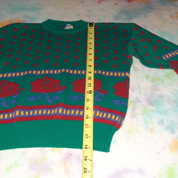 Vintage Silver Unicorn Rose Sweater Shirt - Picture 12 of 14